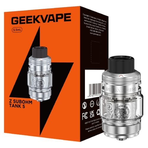 Contenu de la bo&icirc;te du clearomiseur Z Subohm Tank 5 Geekvape